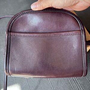 Vintage Coach Brown Leather Crossbody Bag